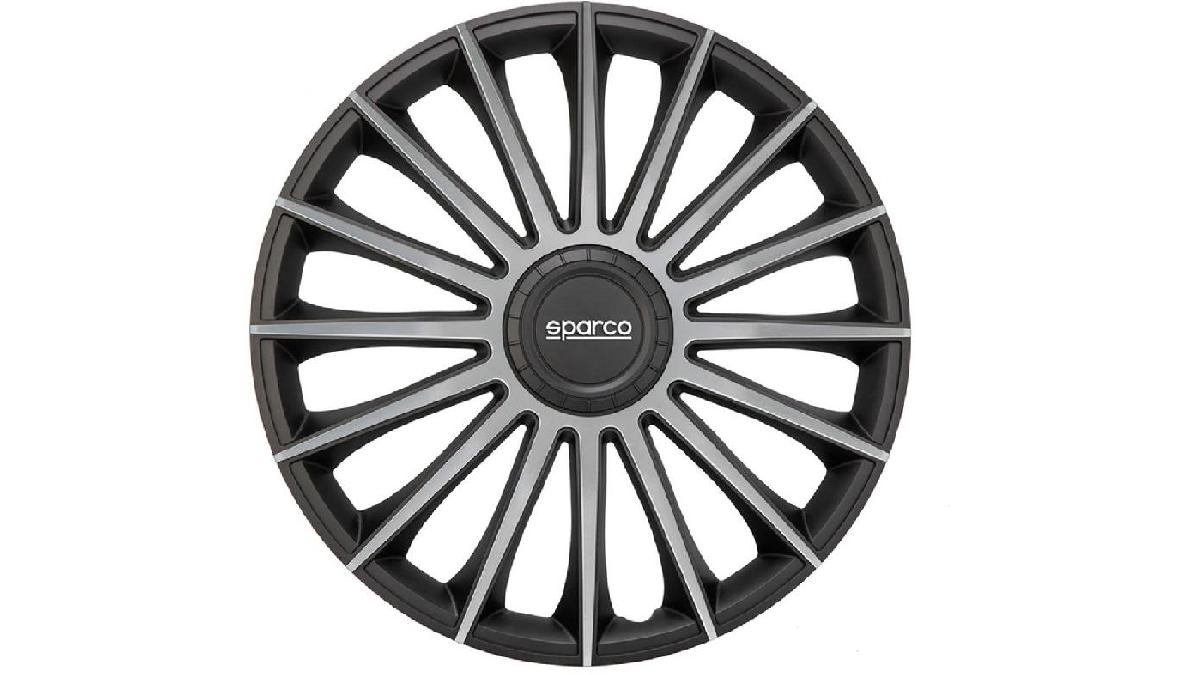 Enjoliveur+Sparco+Treviso+15+pouces+noir%2Fargent+%28%C3%A0+l%27unit%C3%A9%29